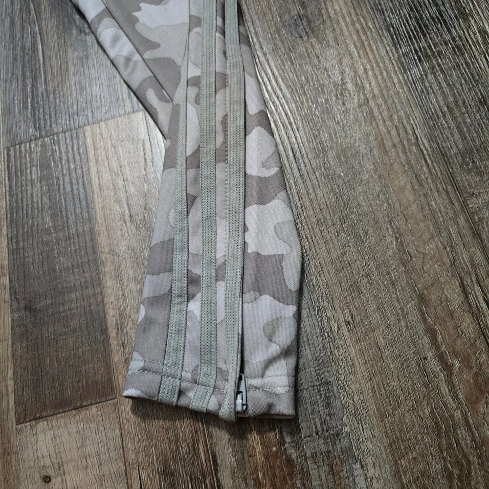 Adidas Aeroready Camo Men XL Tapered Zip Pickets Grey White Camouflage Jogger
